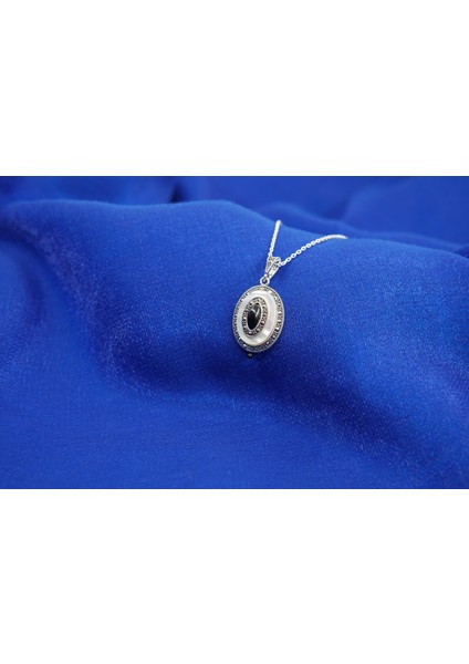 Elips Sedef Oltutaşı Detaylı Kolye fiyatları