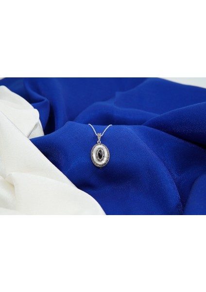 Elips Sedef Oltutaşı Detaylı Kolye fırsatları