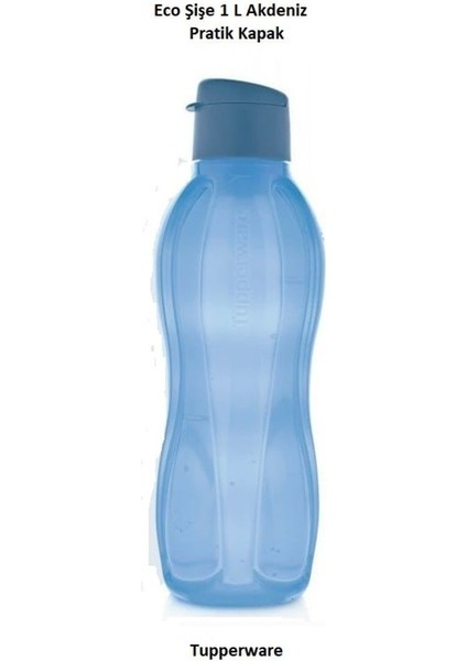 1L Plastik Suluk Seti, Lacivert, Siyah ve Mavi, 3'lü Paket