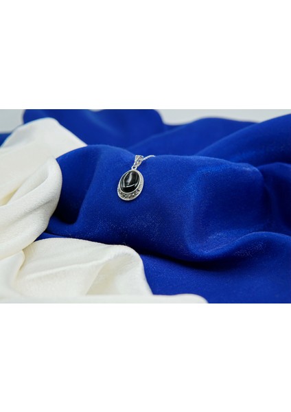 Oltutaşı Sade Tek Taşlı Gümüş Kolye