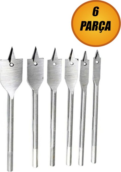 Bro Cmc Bits Saplı Yaprak Matkap Ucu Seti 14-16-18-20-22-24 mm (6 Parça)