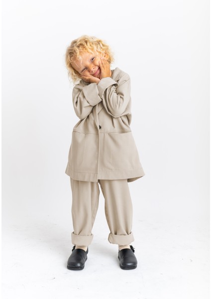 Ceketli Tencel Takım 2-7 Yaş Bej fiyatları