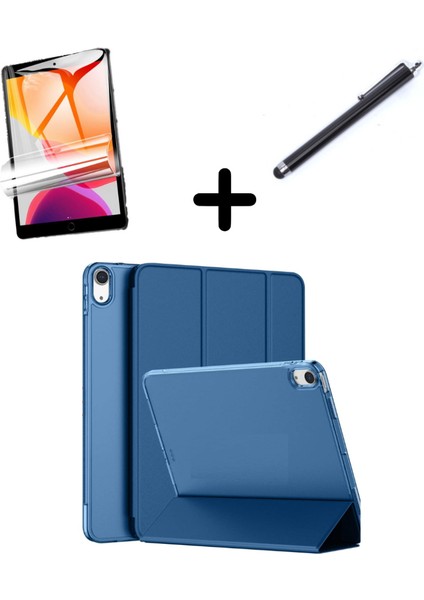 Apple iPad 11.nesil A16 11INÇ/10.NESIL 10.9inç Kılıf Set Pu Deri Smart Tablet Kilifi Ekran Koruyucu + Kalem