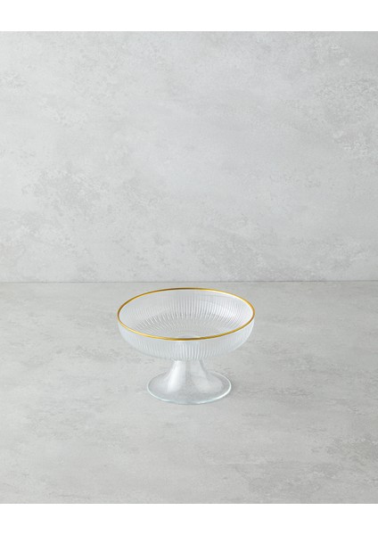 Stella Cam Sunumluk 15,5 cm Şeffaf-Gold fiyatları
