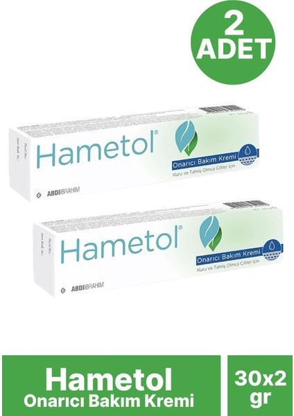 Hametol Onarıcı Bakım Kremi 30 gr 2 Adet