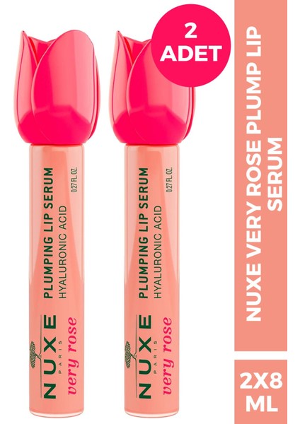 Nuxe Very Rose Plump Lip Serum 8 ml 2 Adet