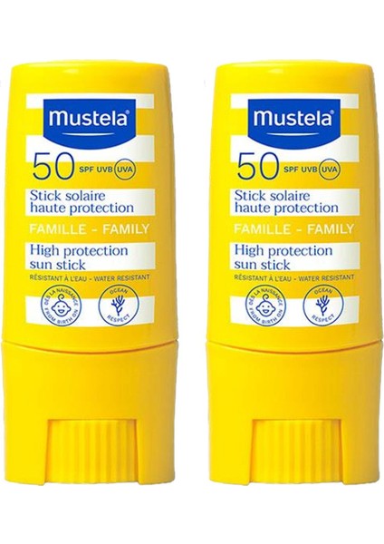 Mustela Very High Protection Sun Stick SPF50+ 9 ml 2 Adet