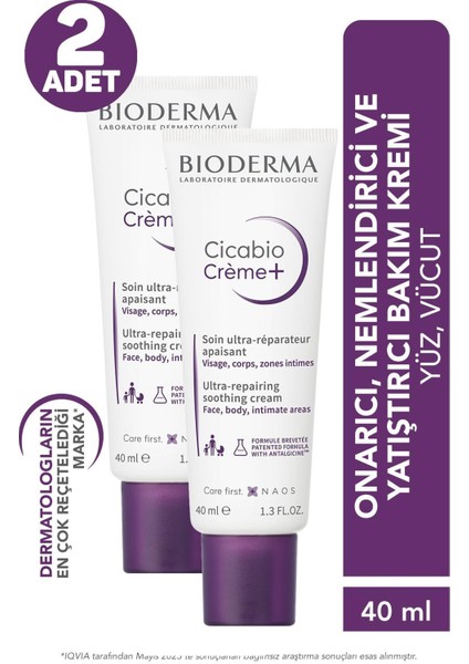 Bioderma Cicabio Creme+ 40 ml 2 Adet
