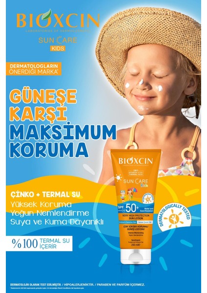 Bioxcin Suncare Kids Losyon SPF50 200 ml 3 Adet indirimleri