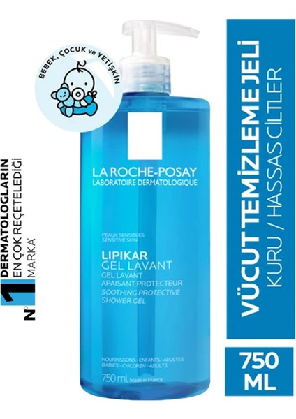 La Roche Posay Lipikar Gel Lavant 750 ml