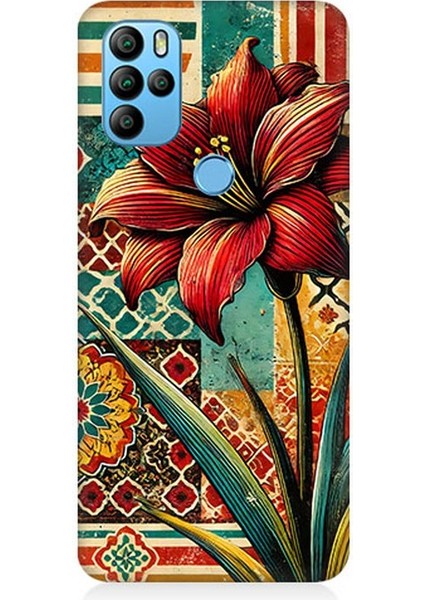 General Mobile Gm 21 Pro Uyumlu Desende Renkli Çiçek Baharı Desenli Silikon Kılıf