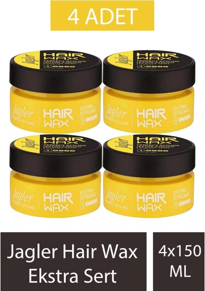 Hair Wax Ekstra Sert 150 ml 4 Adet