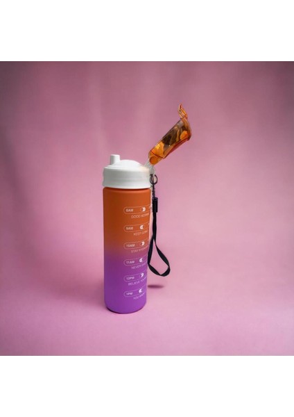 Pembe 500ml Spor Su Şişesi, Tritan, Bpa İçermez, Motivasyonel Tasarım fiyatları