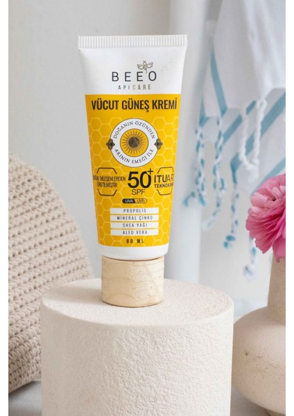 Bee'o Vücut SPF50 Güneş Kremi 80 ml 2 Adet