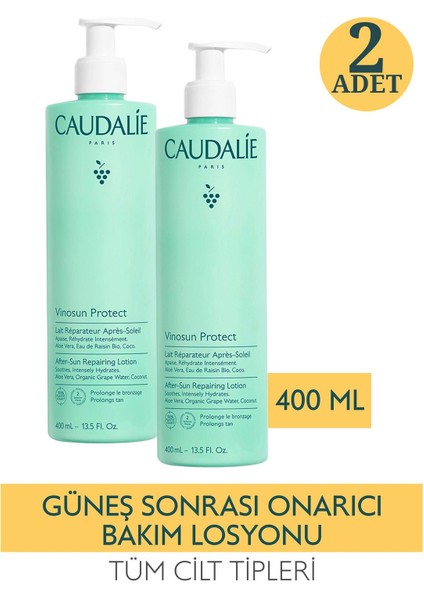 Caudalie Vinosun After Sun Repairing Lotion 400 ml 2 Adet