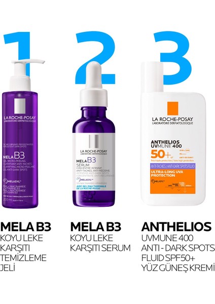 La Roche Posay Anthelios Uvmune 400 Anti-Dark Spots Fluid SPF50+ Melasyl Içeren Güneş Kremi 50 ml 2 Adet