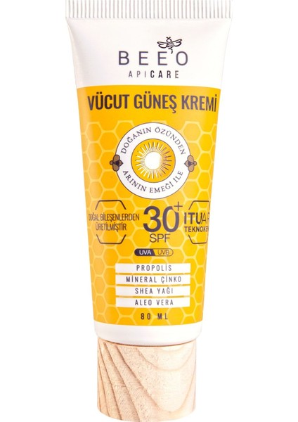 Bee'o Vücut SPF50 Güneş Kremi 80 ml