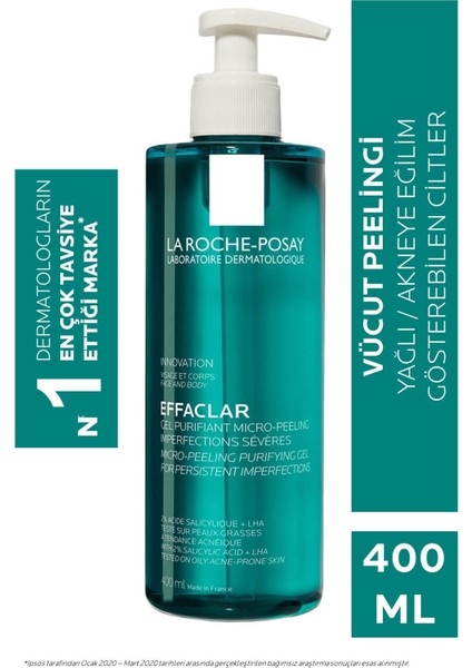 La Roche Posay Effaclar Gel Purifying Micro Peeling 400 ml