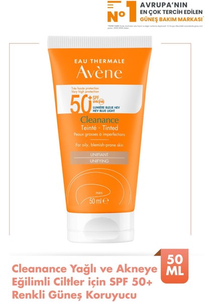 Avène Cleanance Tinted Unifying SPF50+ 50 ml