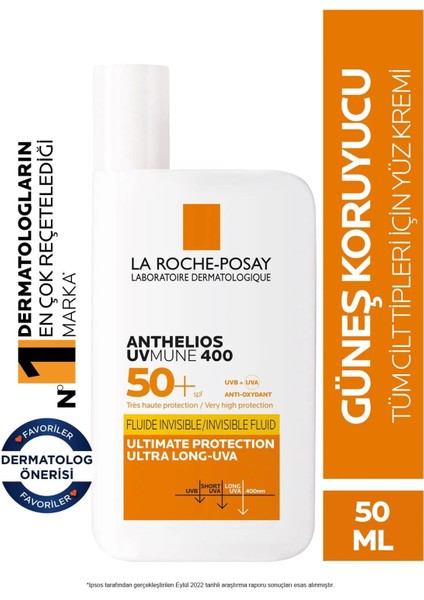 La Roche Posay Anthelios Uvmune 400 Invisible Fluid SPF50+ 50 ml