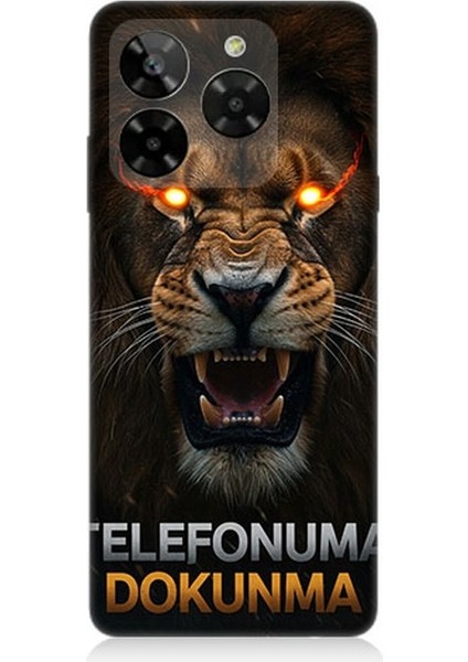 General Mobile Era 50 Uyumlu Aslanın Son Uyarısı Dokunma Desenli Silikon Kılıf