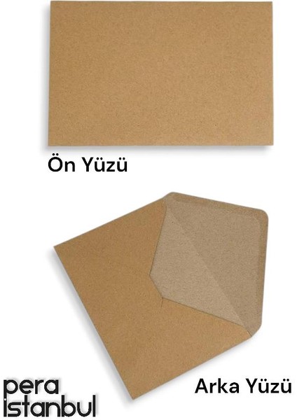 100 Adet Mektup Zarfı 13x18cm 100gr. Kraft