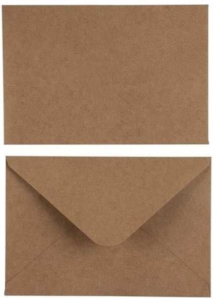 100 Adet Mektup Zarfı 13x18cm 100gr. Kraft