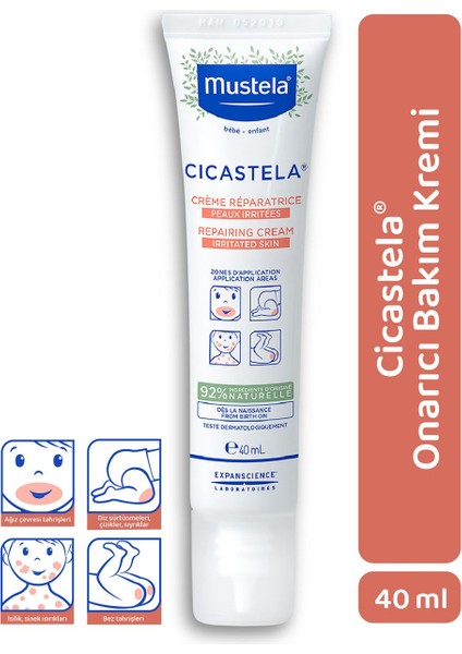 Mustela Cicastela Onarıcı Bakım Kremi 40 ml 2 Adet fiyatları
