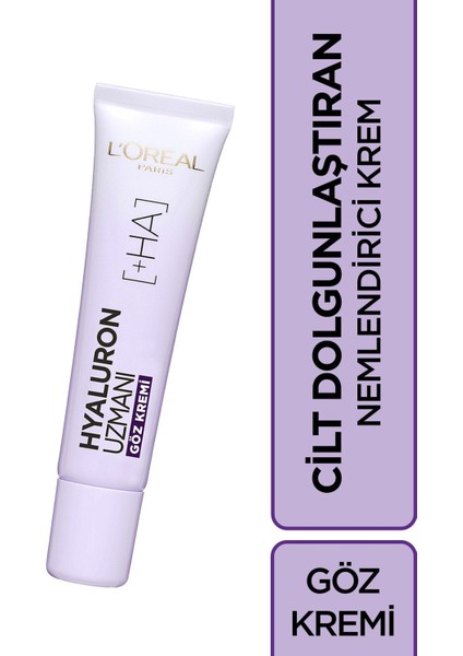 L'oreal Paris Hyaluron Uzmanı Nemlendirici Göz Kremi 15 ml