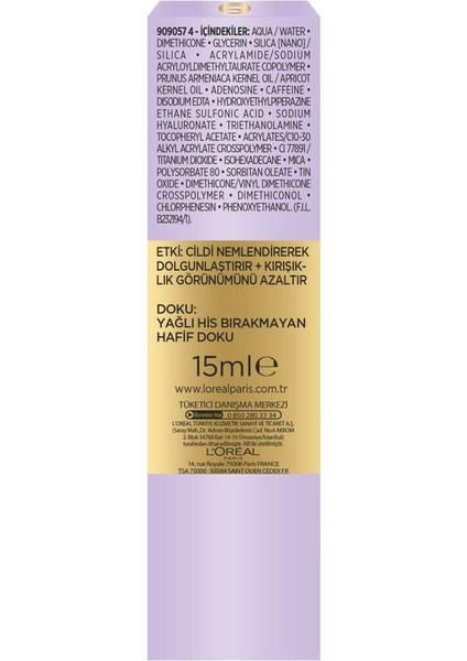 L'oreal Paris Hyaluron Uzmanı Nemlendirici Göz Kremi 15 ml modelleri