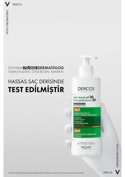 Vichy Dercos Anti Dandruff Ds Anti-Pelliculaire Ds Selenium 390 ml 2 Adet indirimleri