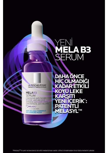 La Roche Posay Mela B3 Koyu Leke Karşıtı Temizleme Jeli 200 ml + La Roche Posay Mela B3 Leke Karşıtı Serum 30 ml indirimleri