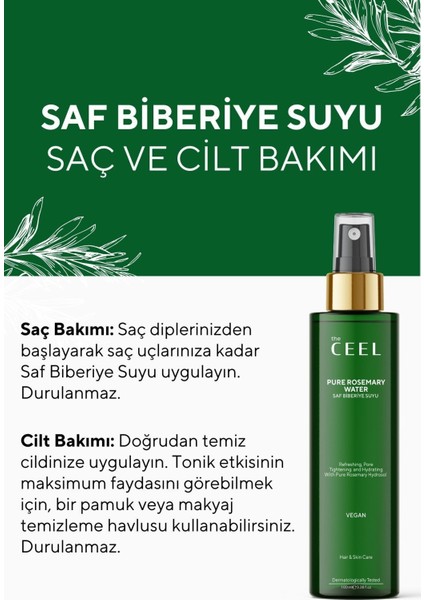 The Ceel Saf Biberiye Suyu Vegan 100 ml