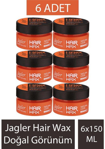 Hair Wax Doğal Görünüm 150 ml 6 Adet