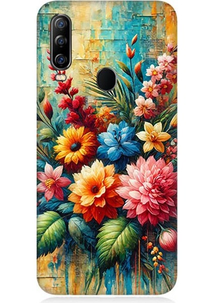 General Mobile Gm 20 Pro Uyumlu Soyut Dokunuşta Bahar Buketi Desenli Silikon Kılıf