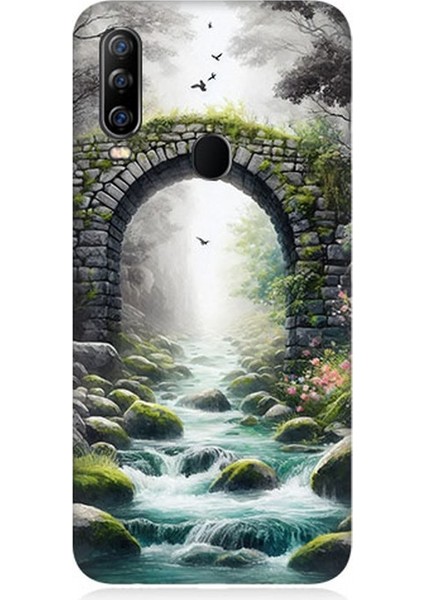 General Mobile Gm 20 Pro Uyumlu Sisli Taş Köprü Geçidi Desenli Silikon Kılıf