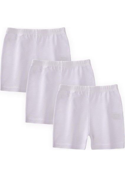 Üçlü Kız Boxer Set Beyaz