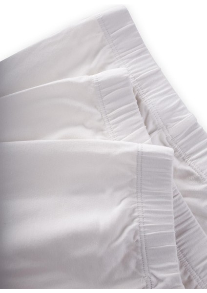 Üçlü Kız Boxer Set Beyaz