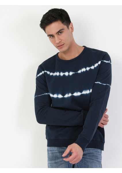 Regular Fit Erkek Lacivert Sweatshirt