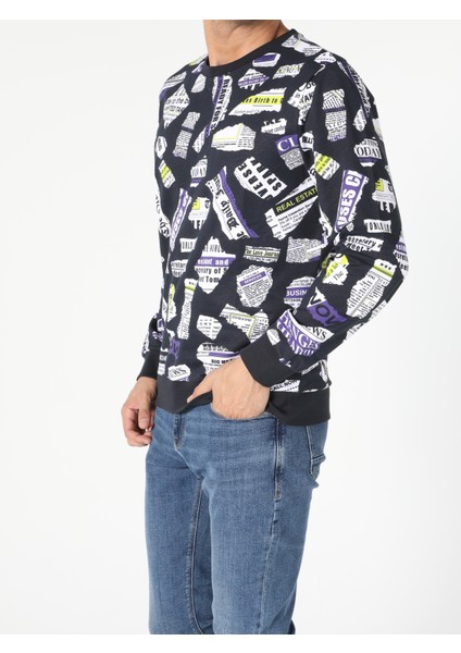 Regular Fit Erkek Lacivert Sweatshirt modelleri