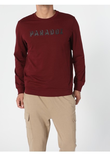 Regular Fit Erkek Kahverengi Sweatshirt