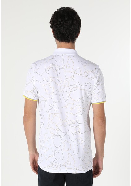 Beyaz Regular Fit Polo Yaka Erkek Kısa Kol Polo Tişört fiyatları