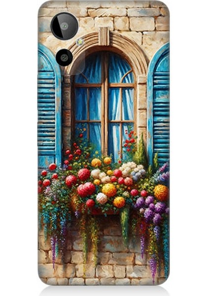 General Mobile Gm 23 Se Uyumlu Pencereden Renkli Hayat Desenli Silikon Kılıf