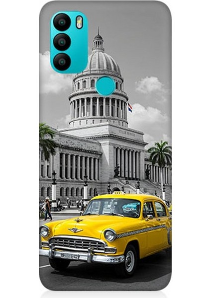 General Mobile Gm 21 Plus Uyumlu Klasik Araba Washington Anısı Desenli Silikon Kılıf