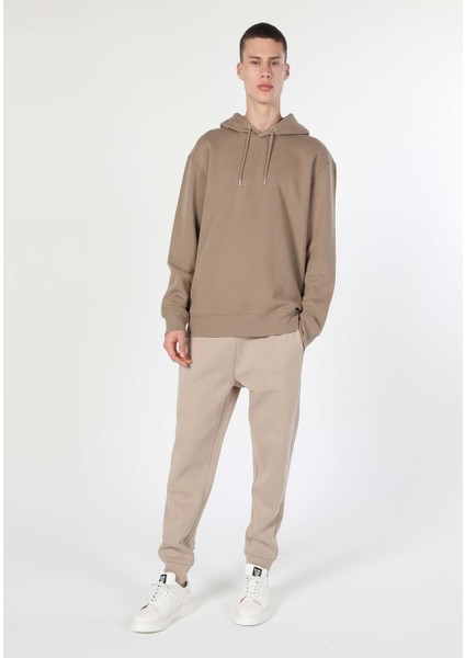 Regular Fit Erkek Bej Sweatshirt