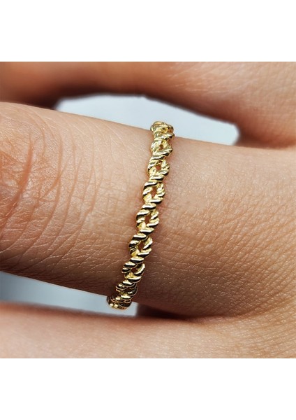 Gümüş Yüzük - Kör Düğüm Minimal Tasarım 925 Ayar Gümüş Alyans