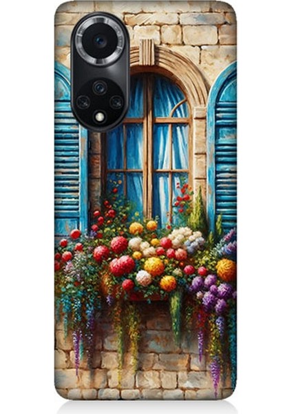 Huawei Nova 9 Uyumlu Pencereden Renkli Hayat Desenli Silikon Kılıf