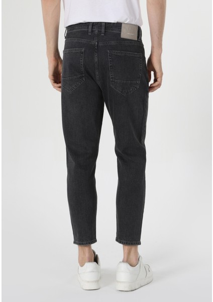 Carrot Fit Drop Crotch Havuç Paça Erkek İndigo Jean Pantolon