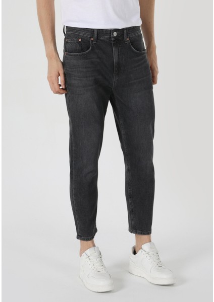 Carrot Fit Drop Crotch Havuç Paça Erkek İndigo Jean Pantolon