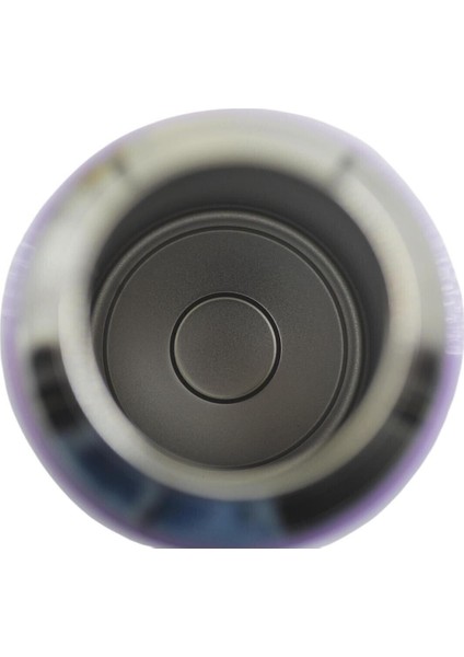 Mor kedi desenli, pipetli çelik matara, 550 ml metal tasarım modelleri